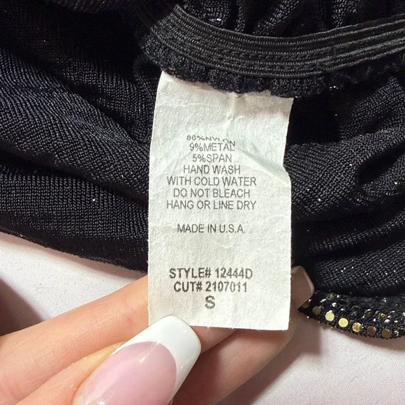 Sabora mini rouched dress glitter size small - Picture 4 of 8